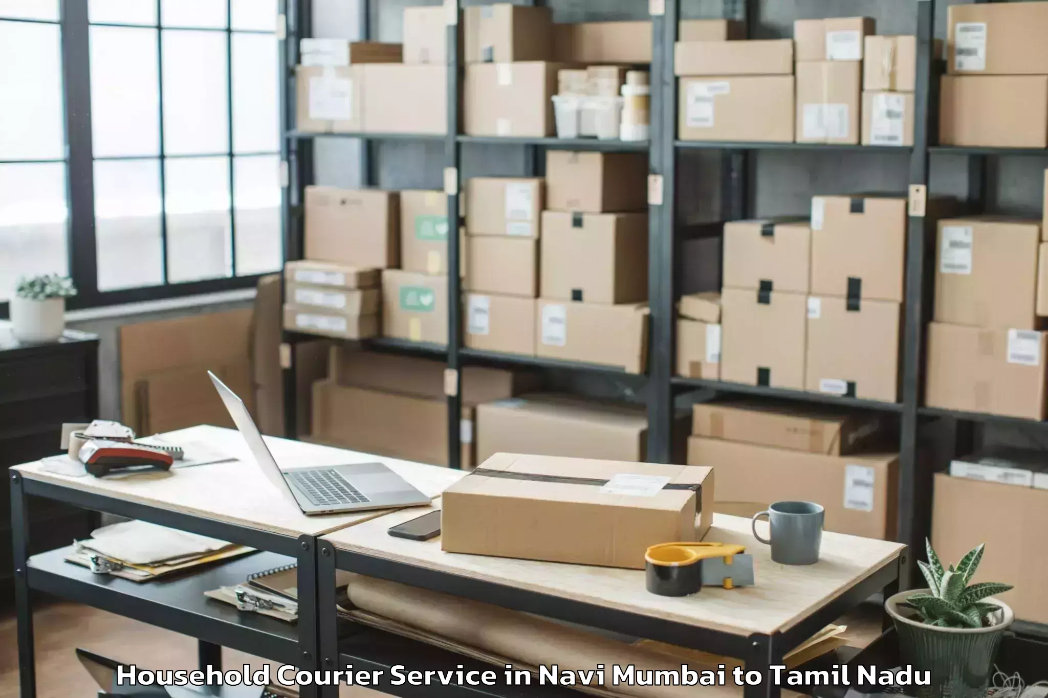 Efficient Navi Mumbai to Thiruthuraipoondi Household Courier